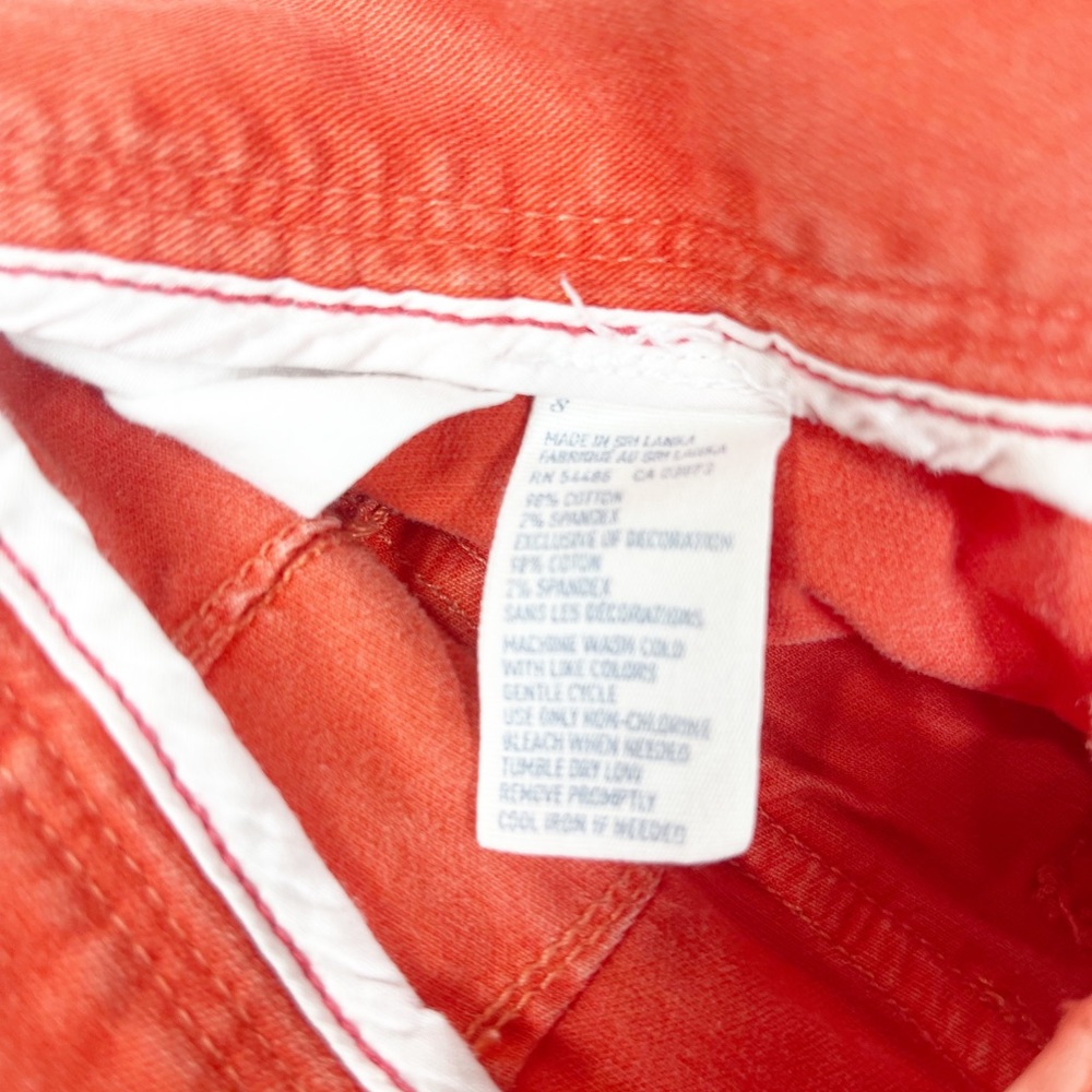 American Eagle Womens Orange Chino Shorts Size 8 - Picture 9 of 12